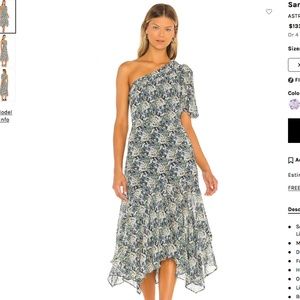 ASTR the Label Santorini Dress in Blue Green Floral